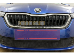 Защита радиатора для Skoda Rapid 2020- black низ