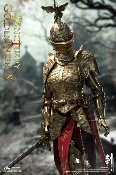 ПРЕДЗАКАЗ - Стражница святилища в золотом - Коллекционная фигурка 1/6 SWORDS OF CHAOS - GOLDEN TEMPLE GUARDIAN (BRASS EDITION) (SW002) - COOMODEL ?ЦЕНА: 43700 РУБ.?