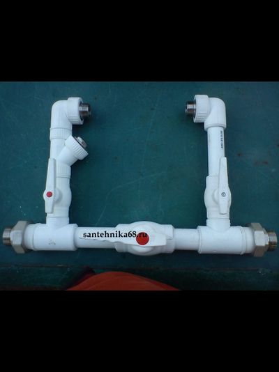 Байпас 32, 40, 50 полипропиленовый на американках для котла