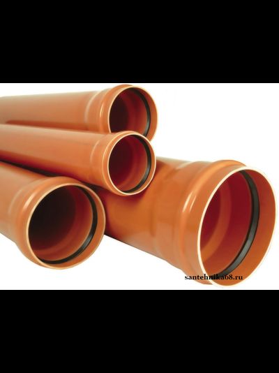 Труба ПП ОРАНЖЕВАЯ канализационная Синикон 110 * 3,4 SN4 0,5 1 2 3 м