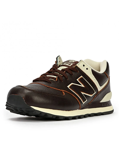 New Balance 574 Classic Brown White женские