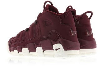 Nike Air More Uptempo 96 Бордовые с белым