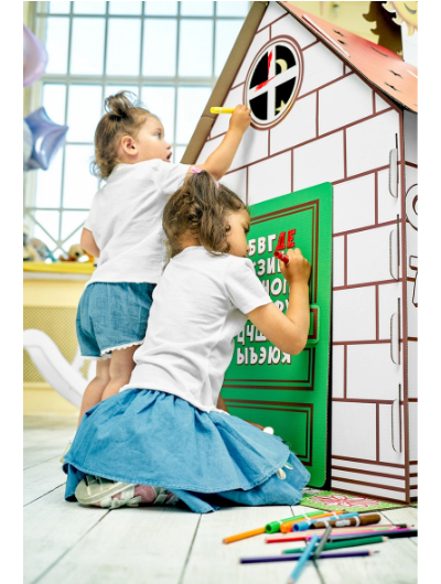 Дом раскраска Bibalina русский алфавит с наклейками в Воронеже