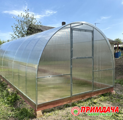 Теплица «Дачница Усиленная» 3*6 м. Сотовый поликарбонат 6 мм.