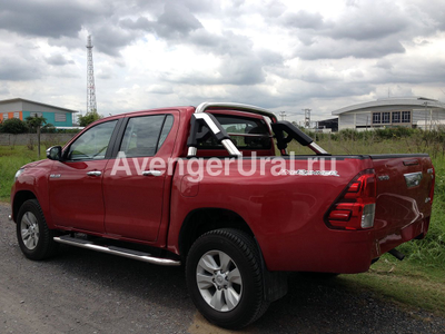 Дуга безопасности кузова пикапа K2, овал d70x85мм, TOYOTA HILUX Revo, 2015+