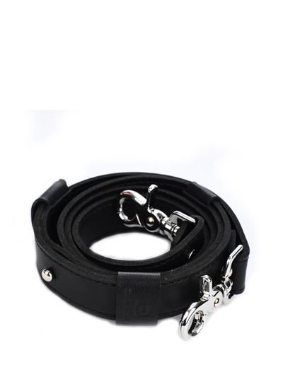 Плечевой кожаный ремень Черный