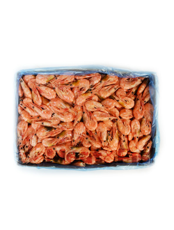 Креветка северная Мурманск, варено-мороженая, размер 120+.