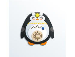 Настенный бизиборд «Пингвин»