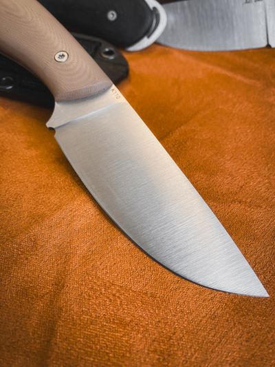 нож Лис NEXT сталь AUS10 рукоять G10, цвет  тан