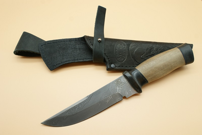 Нож "Н8"  нержавеющий дамаск  ЗЗОСС  Златоуст