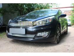 Защита радиатора KIA Pro Ceed II 2012-2015 chrome низ