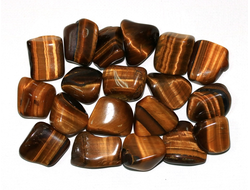 Тигровый глаз, галтовка в ассортименте, ЮАР (15-20 мм, 3-4 г) №8042