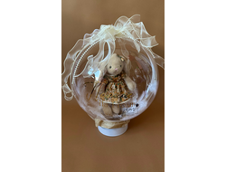 Шар-бокс с игрушкой и индивидуальной надписью №1