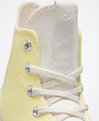Кеды Converse Run Star Legacy CX Form Soft Sunshine желтые высокие на платформе