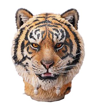 Голова (скульпт) с кистями - рыжий тигр 1/6 Tiger Head Figure (MS2103B) - Mostoys