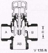 Рег. температуры прям. действия Д32 Honeywell T75V5010-32 Kvs 1,2-21