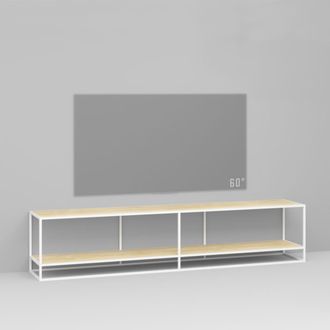 Тумба TV stand 200 lite 2 white светлый дуб