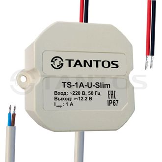 Источник вторичного электропитания 12В, 1А (TS-1A-U-Slim)