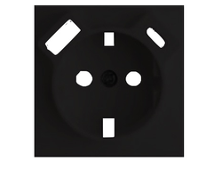 Накладка розетки с заземлением и зарядками USB, матовый черный Logus 90 - Efapel 90630 TPM
