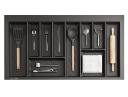 Лоток  для столовых приборов TRAY 900мм, ГРАФИТ  (13.0082)  AQ