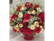 Цветочная композиция из искусственных цветов - Кармен мечта в красном № МС043/Купить на  АОАБУКЕТ.ру