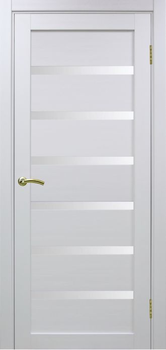 Межкомнатная дверь "Турин-507" белый монохром (стекло)