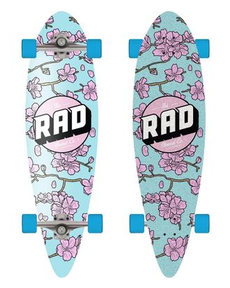 Купить лонгборд RAD CHERRY BLOSSOM PINTAIL MINI (BLUE/PINK) в Иркутске