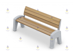 1631 Диван бетонный «Стандарт»