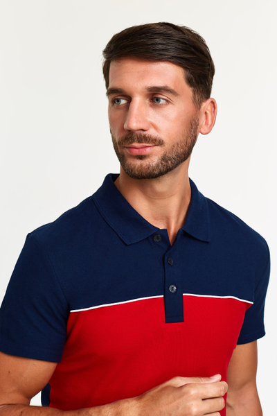 ПОЛО МУЖСКОЕ 1286, красная