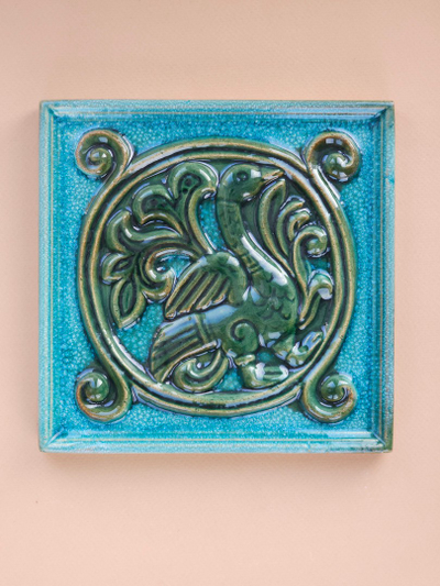 Изразцовая плитка "Славянские тени" // 16,5*16,5