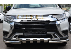 Защита переднего бампера G d60/60 для Mitsubishi Outlander (2019-...)