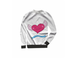 Свитшот 3D с полной запечаткой #4 на День влюблённых, 14 февраля