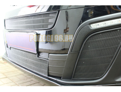 Защита радиатора Opel Zafira Life 2019- black боковые