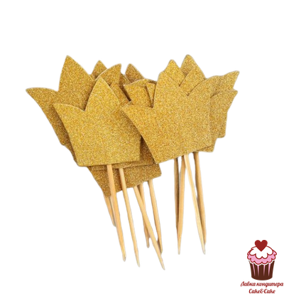 Пика  &quot;Короны золотые&quot;, 12 шт