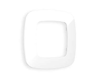 Рамка 1-я Белый глянец, коллекция ECTA - Ambrella Volt - OMEGA