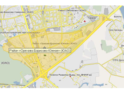 Воронежская,  Домодедовская, Елецкая, Каширское, Ореховый б-р, Тамбовская, ул. Ясенева, Шипиловский пр.