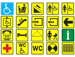 Типовые тактильные пиктограммы