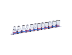 Набор торцевых головок 1/2", шестигранные, 10-24 мм, 12 предметов KING TONY 4312MR8