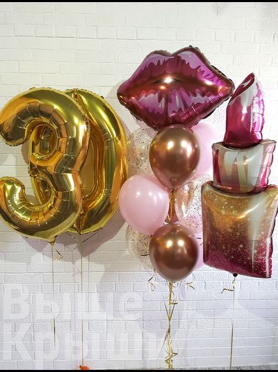 Набор шаров &quot;Красотка&quot;. Шары на 30 летие.