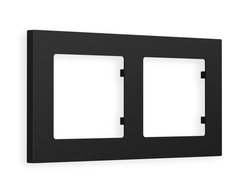 Рамка 2-ая Черный матовый, коллекция TECHNO - Ambrella Volt - ALFA