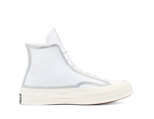 Высокие белые Конверсы Чак Тэйлор 70 с молочной подошвой и мягкой стелькой