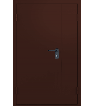 ДВЕРЬ МЕТАЛЛИЧЕСКАЯ ПРОТИВОПОЖАРНАЯ ДВУПОЛЬНАЯ ДПМ-02/60-А двупольная ассиметричная