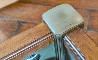 Кровать с боковинами, в стиле прованс.