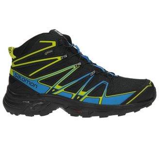 Ботинки SALOMON X-CHASE MID GTX Bk/Bl/Gecko  391832  (Размеры: 8; 8,5; 9,5)