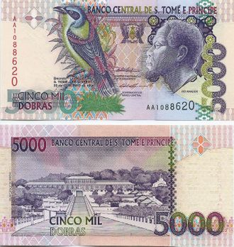 Сан-Томе и Принсипе 5.000 добра 1996 г.
