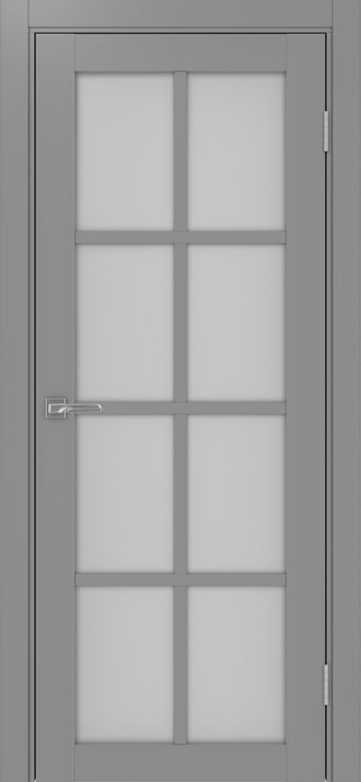 Межкомнатная дверь "Турин-541" серый (стекло сатинато)