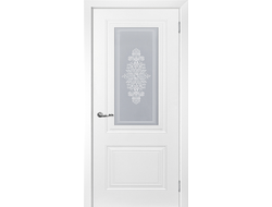 Классическая дверь со стеклом Смальта 101