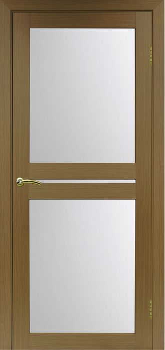 Межкомнатная дверь "Турин-520.222" орех (стекло сатинато)