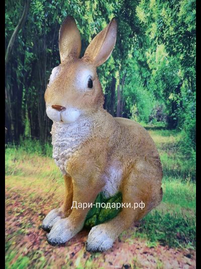 Кролик Ушастик 34*28см   0,9кг   полистоун Россия 1468//012634