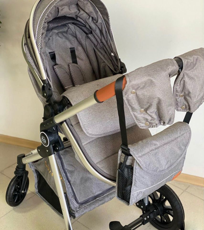 Детская коляска 2 в 1 Luxmom V9 Серый
